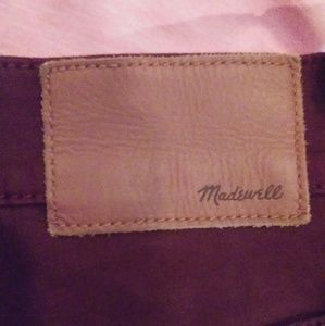 Madewell Skinny Skinny Ankle Maroon Size 31